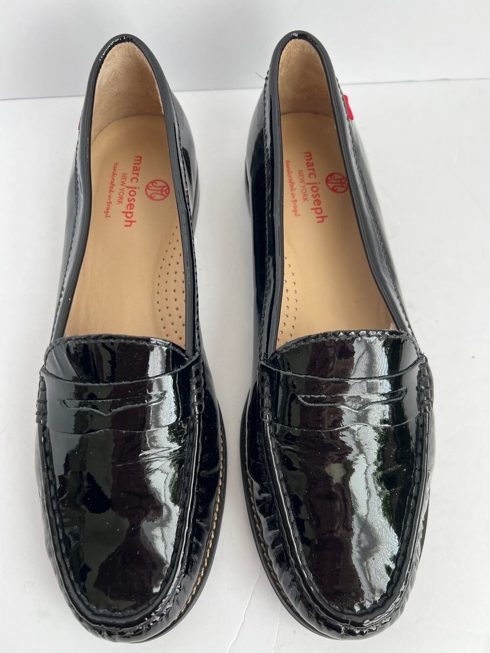 Marc Joseph New York East Village Black Patent Leather Loafer Flats Size 10